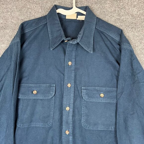 Vintage Five Brother Flannel Men's Heavy Button Up Chamois Flannel Shirt SZ XL - Picture 2 of 8